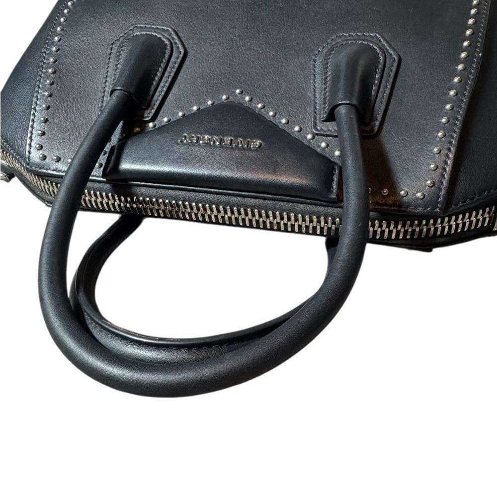 GIVENCHY Black Leather Studded Antigona 2way Small Boston Doctor Bag Satchel - Picture 6 of 13